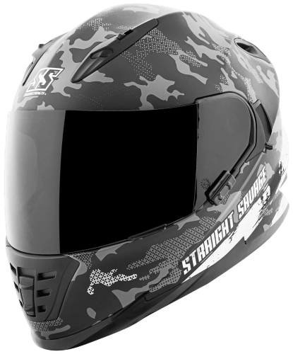 Speed & Strength - Speed & Strength SS1600 Straight Savage Helmet - 1111-0608-2154 - Black/White Large