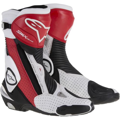 Alpinestars - Alpinestars SMX Plus Vented Boots - 2221015132246 - Black/Red/White 11.5