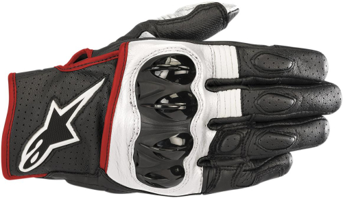 Alpinestars - Alpinestars Celer V2 Leather Gloves-3567018-1231-XL Black/White/Red Fluo X-Large