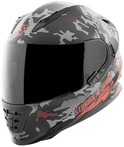 Speed & Strength - Speed & Strength SS1600 Straight Savage Helmet - 1111-0608-0956 - Black/Red 2XL