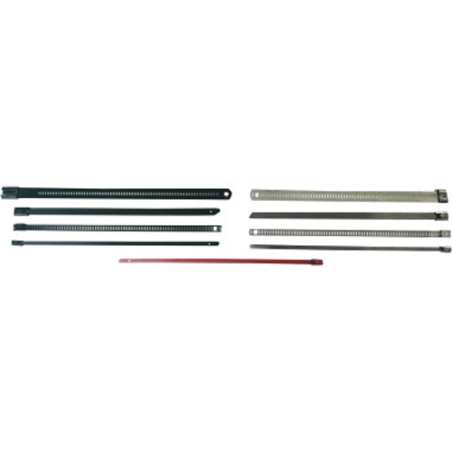 Cycle Performance - Cycle Performance Stainless Steel Tie Wraps - Standard Style (.180in. W) - 14in. - Red - CPP907520