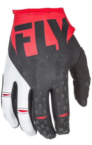 Fly Racing - Fly Racing Kinetic Gloves  - 371-41207 - Red/Black X-Small