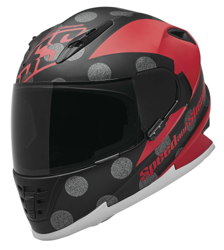 Speed & Strength - Speed & Strength SS1310 Spell Bound Helmet - 1111-0617-6053 - Matte Red/Black Medium