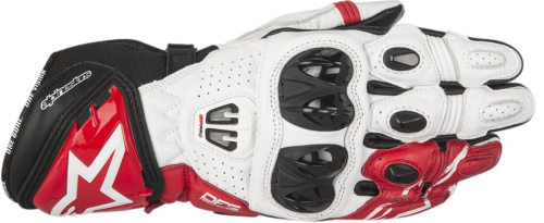 Alpinestars - Alpinestars GP Pro R2 Gloves - 3556717123S - Black/White/Red Small