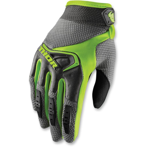 Thor - Thor Spectrum Womens Gloves - XF-2-3331-0147 - Gray/Lime Small