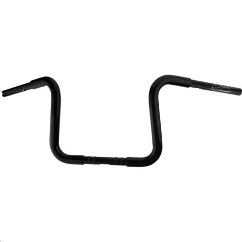 Cyclesmiths - Cyclesmiths 1-1/4in. California Lane-Splitter Ape Handlebar for 1in. Clamp Area - 10in. Rise - Gloss Black - 113CA10TBWBP