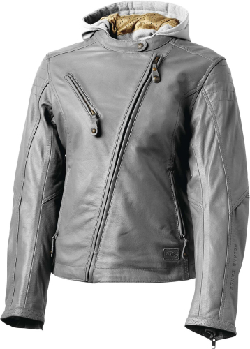 RSD - RSD Mia Womens Leather Jacket - 0801-1295-5155 - Gunmetal X-Large