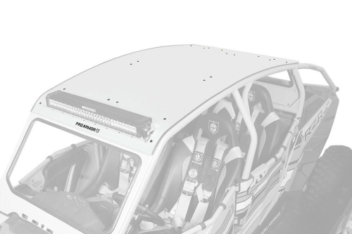 Pro Armor - Pro Armor Aluminum Roof with Light Bar Pocket - White Pearl - P144R121WP