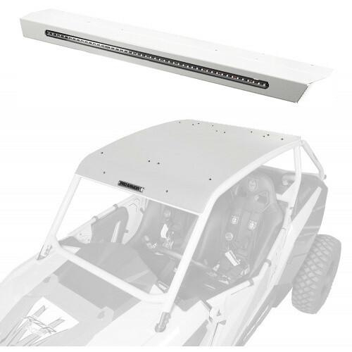 Pro Armor - Pro Armor Aluminum Roof with Integrated Rear Light Bar - Matte White Pearl - P141R123MWP