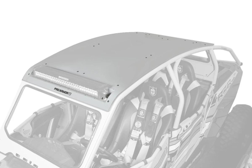 Pro Armor - Pro Armor Aluminum Roof with Light Bar Pocket - Ghost Grey - P144R121GG-728