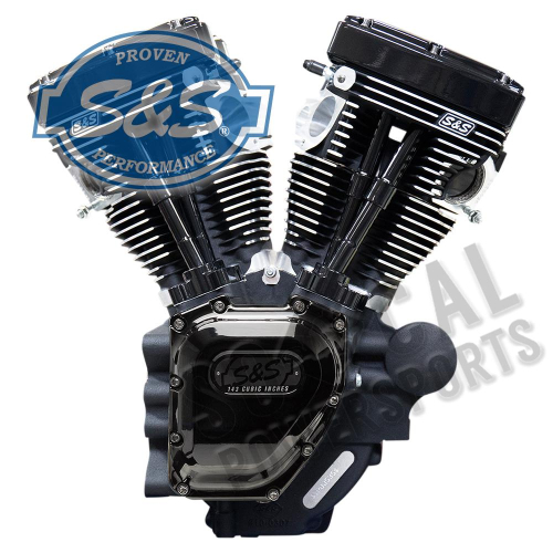 S&S Cycle - S&S Cycle T143 Long Block Engine - Black Edition - 310-0837A