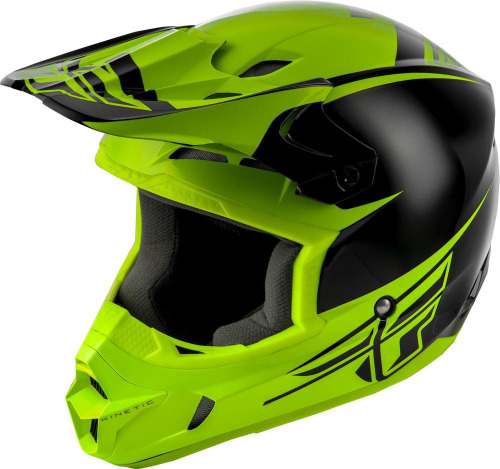Fly Racing - Fly Racing Kinetic Sharp Helmet - 73-3400-6 - Black/Hi-Vis Medium