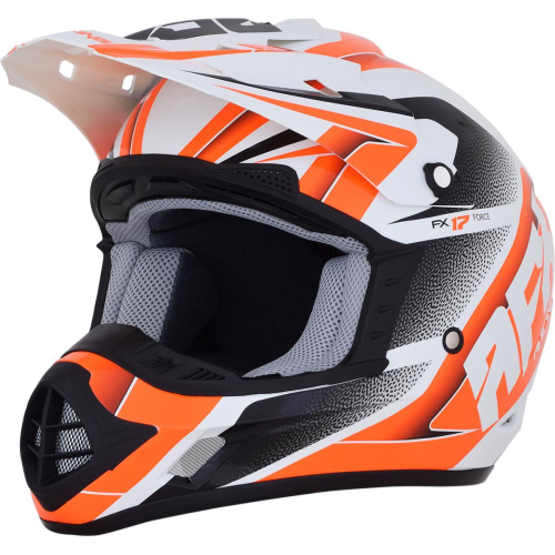 AFX - AFX FX-17 Force Helmet - 0110-5261 - White/Orange X-Small