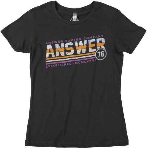 Answer - Answer Ascend Womens T-Shirt - 0404-0716-0055 - Black X-Large