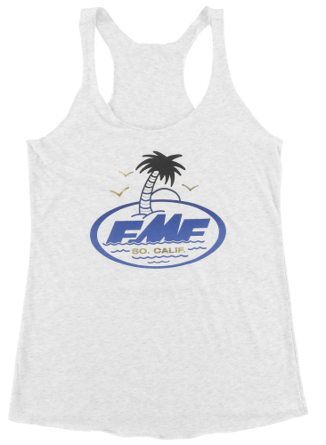 FMF Racing - FMF Racing Captain Quint Womens Tank Top - SU7423900-WHT-LG - White Large