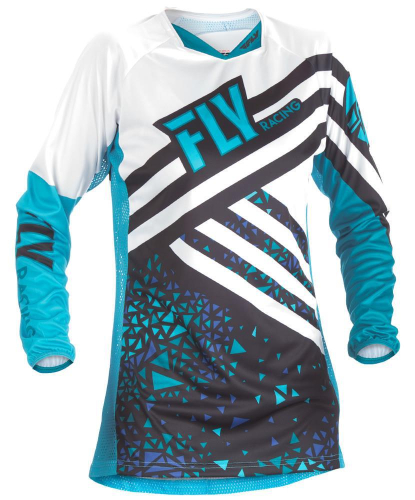 Fly Racing - Fly Racing Kinetic Womens Jersey - 371-621X - Blue/Black X-Large