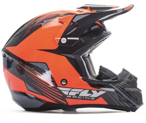 Fly Racing - Fly Racing Kinetic Pro Graphics Cold Weather Helmet - 73-4938M - Orange/Black Medium