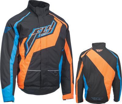 Fly Racing - Fly Racing Outpost Jacket - 6152 470-4018X - Black/Orange/Blue X-Large