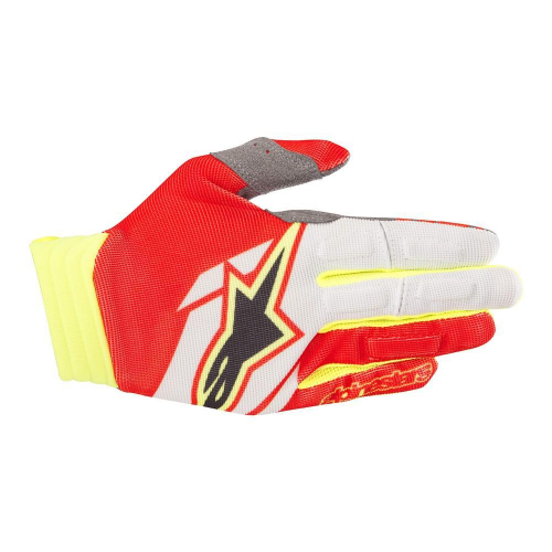 Alpinestars - Alpinestars Aviator Gloves - 3560318-305-S - Red/White/Yellow Fluo Small