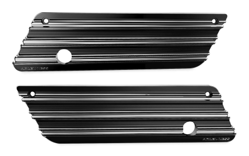Arlen Ness - Arlen Ness Saddlebag Latch Covers - 10-Gauge - Black - 03605