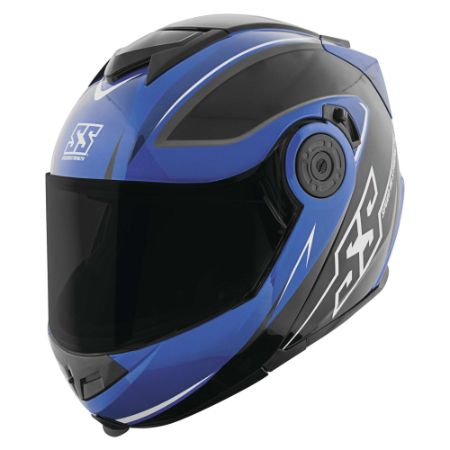 Speed & Strength - Speed & Strength SS1710 Split Decision Helmet - 1111-0612-8053 - Blue/Black Medium