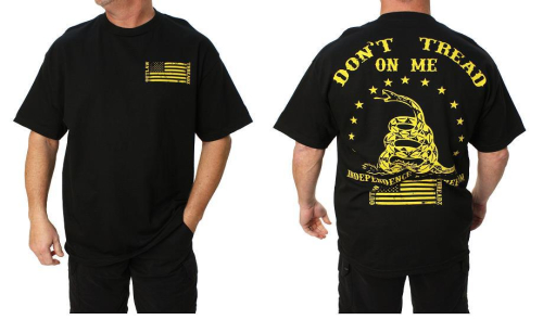 Outlaw Threadz - Outlaw Threadz Dont Tread On Me T-Shirt - MT118-MD - Black Medium