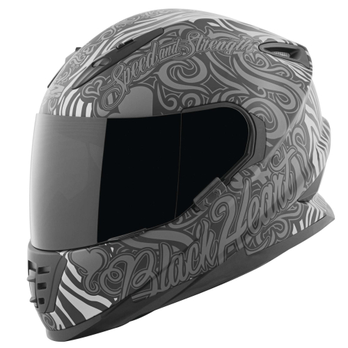 Speed & Strength - Speed & Strength SS1310 Black Heart Helmet - 874864 - Matte Black/Gray Large