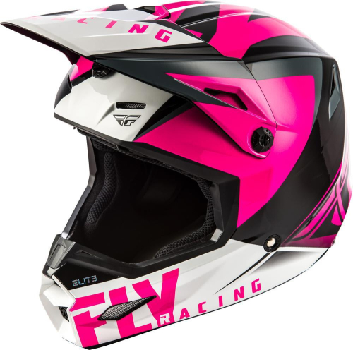 Fly Racing - Fly Racing Elite Vigilant Helmet - 73-8619-7 - Pink/Black Large