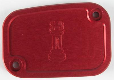 Rooke Customs - Rooke Customs Front Master Cylinder Cover - Red - R-C128-T7