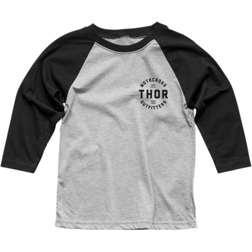 Thor - Thor Outfitters Raglan Youth Shirt - 3032-2891 - Black X-Small