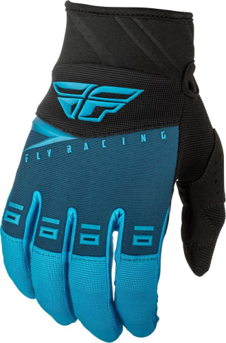Fly Racing - Fly Racing F-16 Youth Gloves - 372-91106 - Blue/Black/Hi-Vis 6
