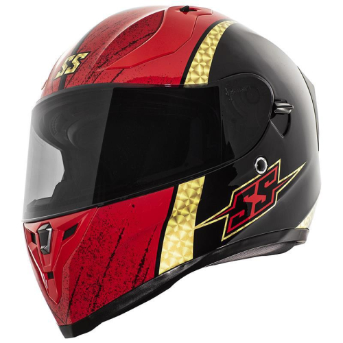 Speed & Strength - Speed & Strength SS2100 Heretic Helmet - 1111-0626-4655 Black/Red X-Large