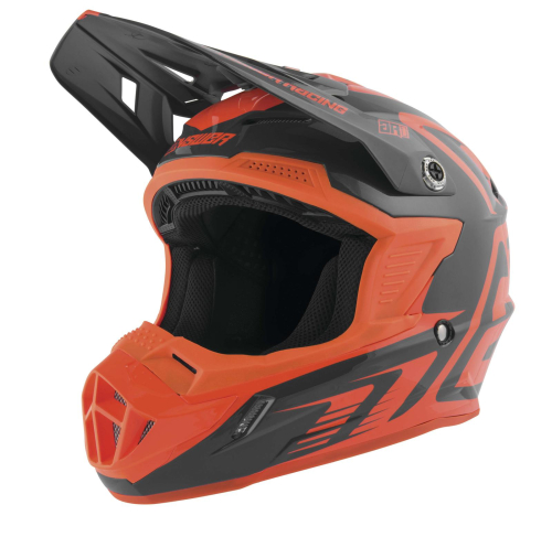 Answer - Answer AR-1 Edge Youth Helmet - 0411-2610-9552 - Charcoal/Flo Orange Medium