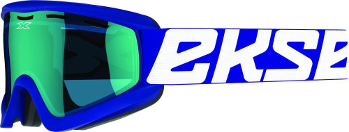EKS Brand - EKS Brand Go-X Cold Weather Goggles - 067-10905 - Blue / Blue Mirror Lens OSFM