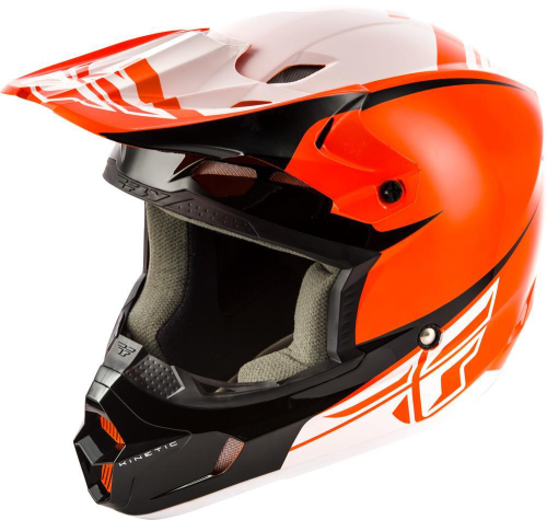 Fly Racing - Fly Racing Kinetic Sharp Youth Helmet - 73-3408-1 - Orange/Black Small