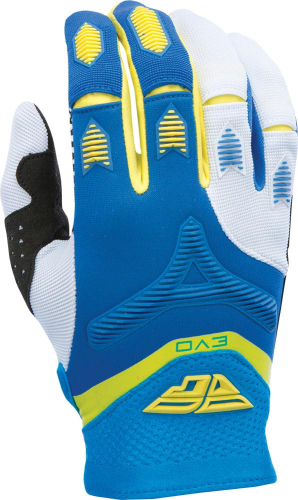 Fly Racing - Fly Racing Evolution 2.0 Gloves (2017) - 370-11108 - Blue/Yellow/White 8