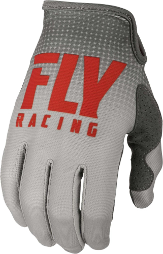Fly Racing - Fly Racing Lite Hydrogen Youth Gloves - 372-01206 - Red/Gray 6