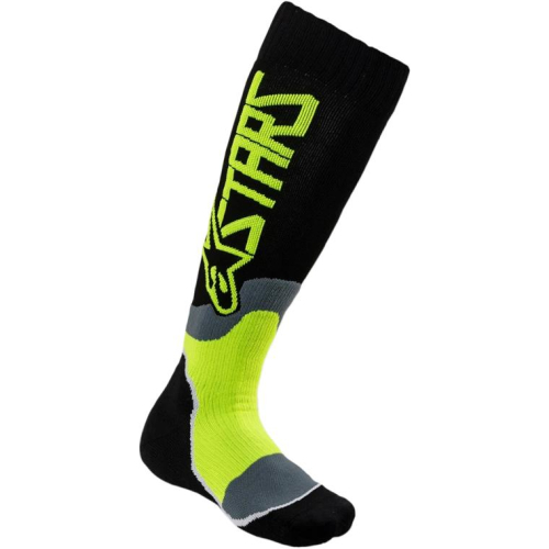 Alpinestars - Alpinestars MX Plus-2 Youth Socks - 4741920-1669-M/L - Black/Green Neon/Pink Fluo Md-Lg