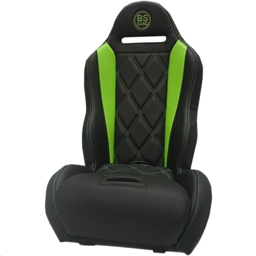 BS Sand - BS Sand Performance Seat - Diamond - Black/Green - PBUBLBDKW