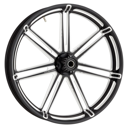 Arlen Ness - Arlen Ness 7 Valve Forged Aluminum Front Wheel - 21x3.5 - Black - 10301-204-6008