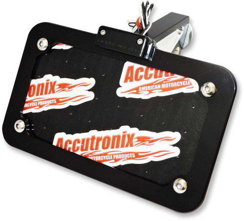 Accutronix - Accutronix Horizontal or Vertical Side-Mount License Plate Kit  - LPF024HV-B
