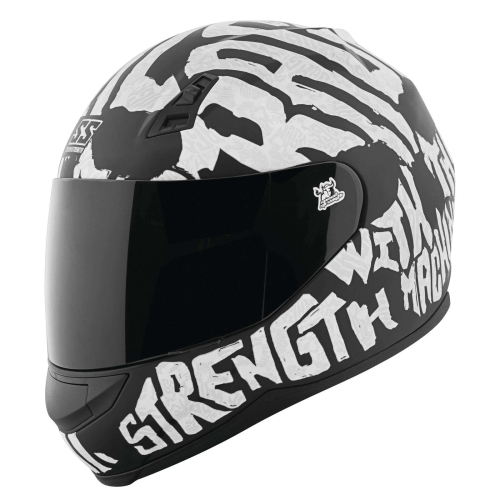 Speed & Strength - Speed & Strength SS700 Rage with the Machine Helmet - 1111-0602-2053 Matte Black/White Medium