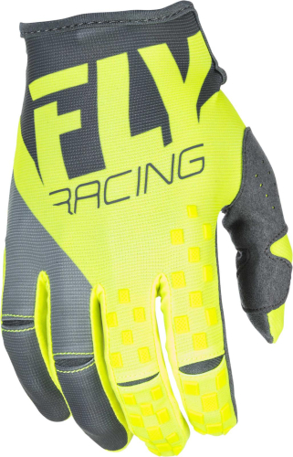 Fly Racing - Fly Racing Kinetic Gloves  - 371-41709 Hi-Vis/Gray Medium