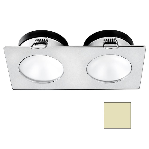 I2Systems Inc - i2Systems Apeiron A1110Z - 4.5W Spring Mount Light - Double Round - Warm White - Brushed Nickel Finish