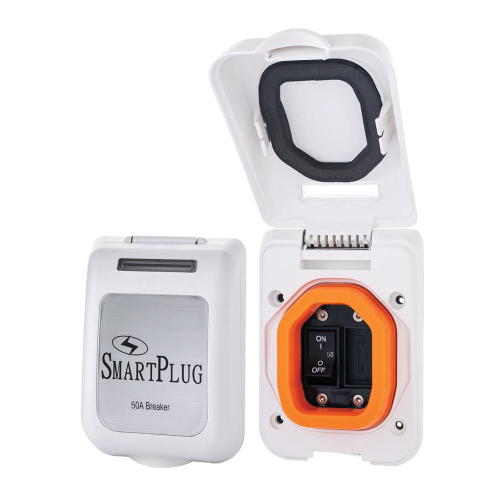 SmartPlug - SmartPlug 50 Amp Breaker Non-Metallic Mounting Bracket - White