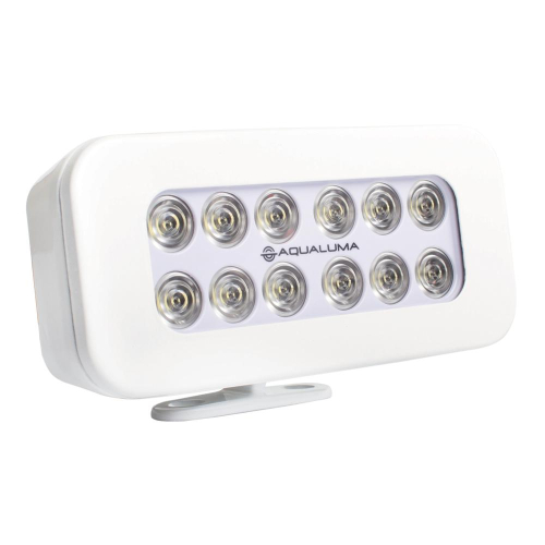 Aqualuma LED Lighting - Aqualuma Bracket Mount Spreader Light 12 LED - White Bezel