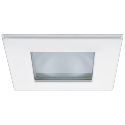 Quick Marina XP Downlight LED - 4W, IP66, Screw Mounted - Square White Bezel, Square Warm White Light (55712)