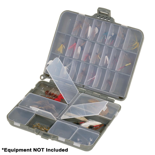 Plano - Plano Compact Side-By-Side Tackle Organizer - Grey/Clear