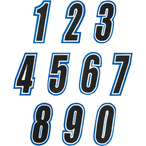 American Kargo - American Kargo Number Patch - #0 - Blue/Black - 3550-0237