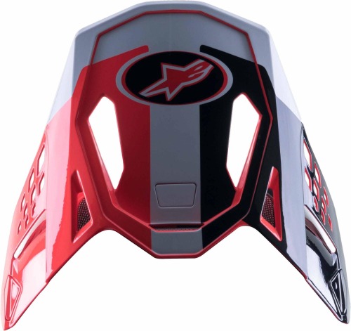 Alpinestars - Alpinestars Visor for S-M10 Angel LE Helmets - Black/Red Fluo/White - 8981821-1321